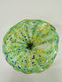 Vibrant Green Yellow & Blue Confetti Murano Style Glass Wall Plate D12"