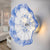 Murano Glass Wall Plates Cobalt Blue Spots With LED D12inches