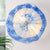 Murano Glass Wall Plates Cobalt Blue Spots With LED D12inches