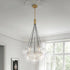 Contemporary Talia Cluster Seeded Glass Globe Bubble Chandelier Modern Multi-Light Pendant Ceiling Fixture