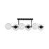 Modern 6-Light Opal Glass Globe Ceiling Light Metal Bubble Chandelier for Dining Room Kitchen Island