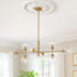 Modern 8-Light Linear Sputnik Clear Glass Bubble Chandelier Mid Century Pendant Light for Dining Room Kitchen Island