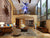 Blown Glass Chandelier Blue And Black And White Chihuly Style