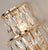 Chrome Iron Crystal Pendants Multi Layers Wall Lightings
