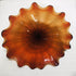 Glass Wall Plates Orange Murano Glass D12inches