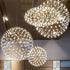 Modern Pendant Light Knob Switch LED Sparkle Firework Sphere