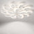 Modern Ceiling Light Flush Mount Dimmable Remote Control Flower Floral-Longree