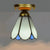 Retro tiffany ceiling light for art decor