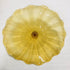Hand Blown Murano Glass Wall Plates Yellow Color D12Inches
