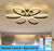 Modern Chandelier Flower Shape Geometric LED Strip Light with remote control