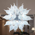 Sputnik Style Blown Glass Chandelier LED White Pendant Light