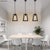 American Wrought Iron Glass Chandelier E26 Interface Black Painted Gold Painted Dining Light