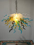 Chihuly Style Blown Glass Chandelier Multi Colors