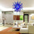 Chihuly Type Murano Blown Glass Chandelier Blue Passion