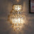 Wall Light Chrome Iron Crystal Pendants Multi Layers-Longree