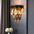 Modern Black Metal And Crystal LED Wall Mount Wall Lights Fixture
