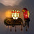Stained glass sconce light