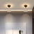 Modern Ceiling Light Round LED In Circle Flush Mount Remote Control For Living Room