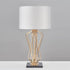 Table Lamps Black Marble Base Golden Frame