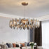 Modern Chandelier Diamond Shape Crystal Glass