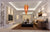 Blown Glass Chandelier Large Size Red And Orange
