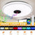 LED Ceiling Light Music RGB bluetooth Speaker Lamp Dimmable W/Smart Remote