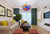 Ceiling In Blooms Blown Glass Chandelier Colorful Art Glass Plates