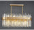 Modern Chandelier Oval Shape LED Crystal Chandelier-Longree