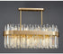Modern Oval Shape LED Crystal Chandelier