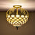 retro tiffany ceiling light aisle