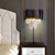 Modern Table Lamp Black Matte Steel Crystal Pendants Marble Base Manufacturer In China