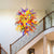 Blown Glass Chandelier Chihuly Style Multi Colors Hand Blown ODM