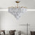 Modern Iron Frame Glass Medallions Chandelier For Living Room