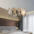 Modern Chandelier Diamond Shape Crystal Glass Pendant Hanging Light For Bedroom