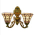 Retro Revival Wall Light Household Stained Glass Double Heads