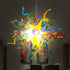 Chihuly Style Blown Glass Chandelier Multi-color