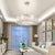 Modern Stainless steel Clear Glass Chandelier  For Lobby