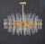 Summer In Santorini  Modern Chandelier Semi-Flushed Crystal Pendants