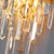 Modern Brass Steel Crystal Pendants