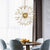 Star Burst Modern Chandelier Golden Metal Crystal Glass LED Bulbs suspension lightings