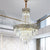 Modern Chandelier Crystal Large Size Pendants Lighting Fixture