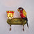 Stained glass sconce light