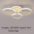 Modern Geometric Led Flush Mount Dimmable Chandelier 