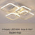Modern Geometric Led Flush Mount Dimmable Chandelier 