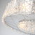 Modern Stainless steel Clear Glass Chandelier  For Lounge