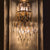 Chrome Iron Crystal Pendants Multi Layers Wall Fittings