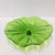 Hand Blown Murano Glass Wall Plates Clear Green Color D12Inches