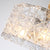 Modern Stainless steel Clear Glass Chandelier  For Decor