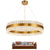 Modern Chandelier Stainless Steel Circle With Crystal Sticks LED Lights For Bed room