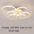 Modern Geometric Led Flush Mount Dimmable Chandelier 